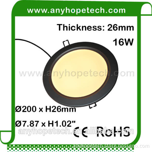 super brightness 24v diamter 200mm 16watt for hotel modern led ceiling lights